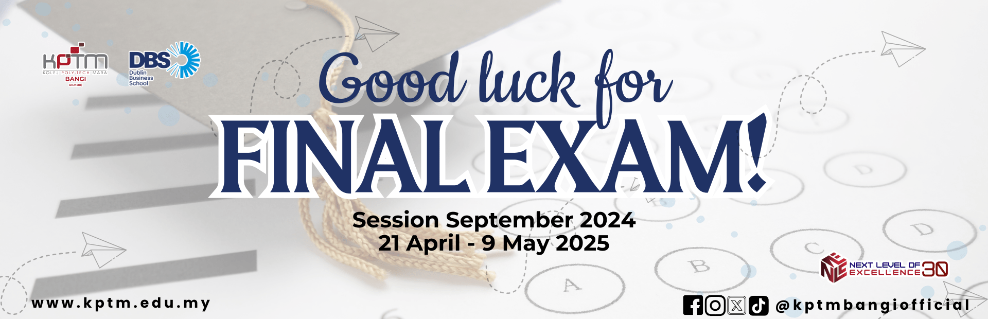 Good Luck for Final Exam 0924