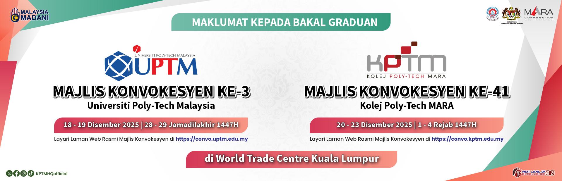 Webflag Makluman Awal Konvokesyen 2025