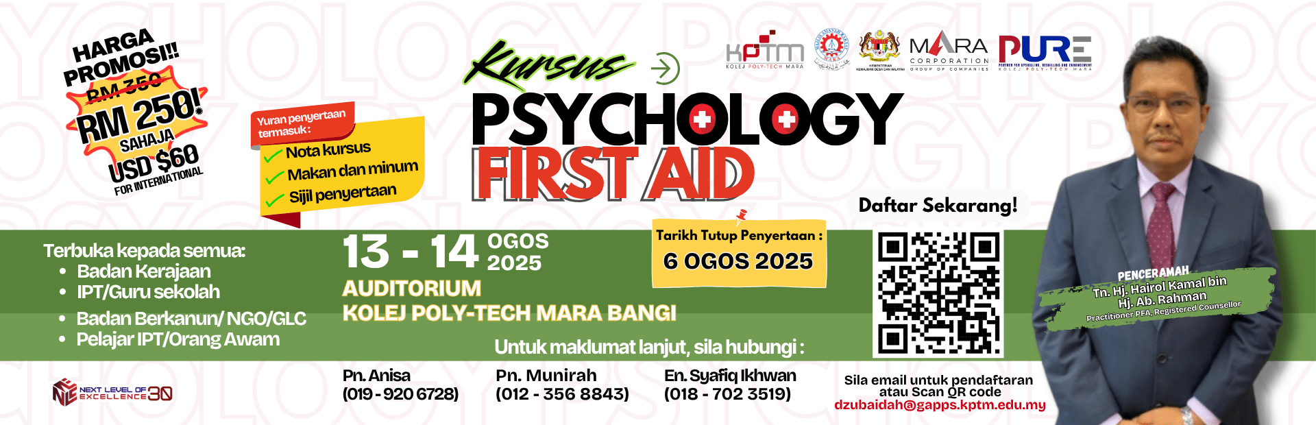 Kursus Psychology First Aid