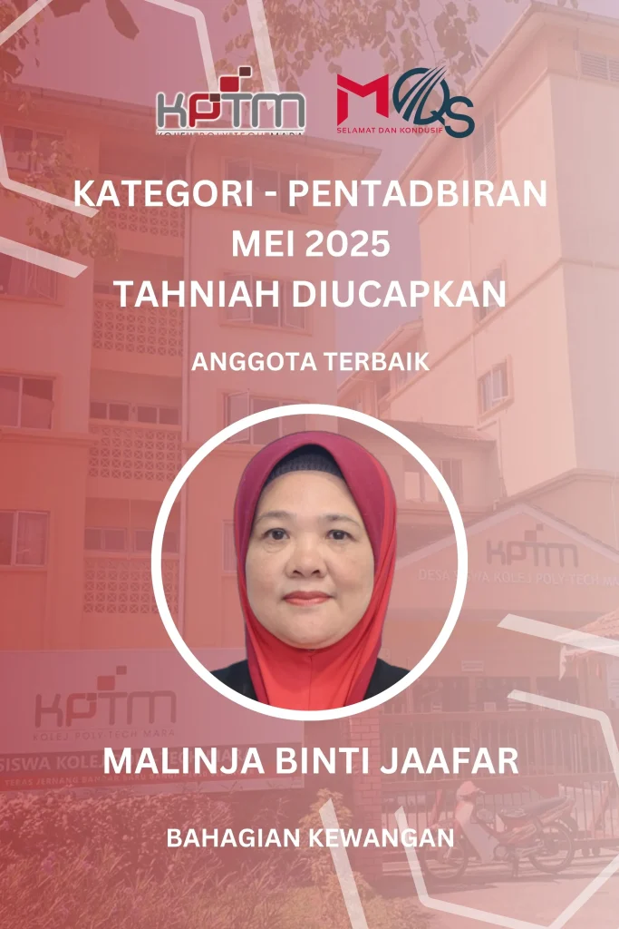 Anugerah MQS Mei 2025 Pentadbiran