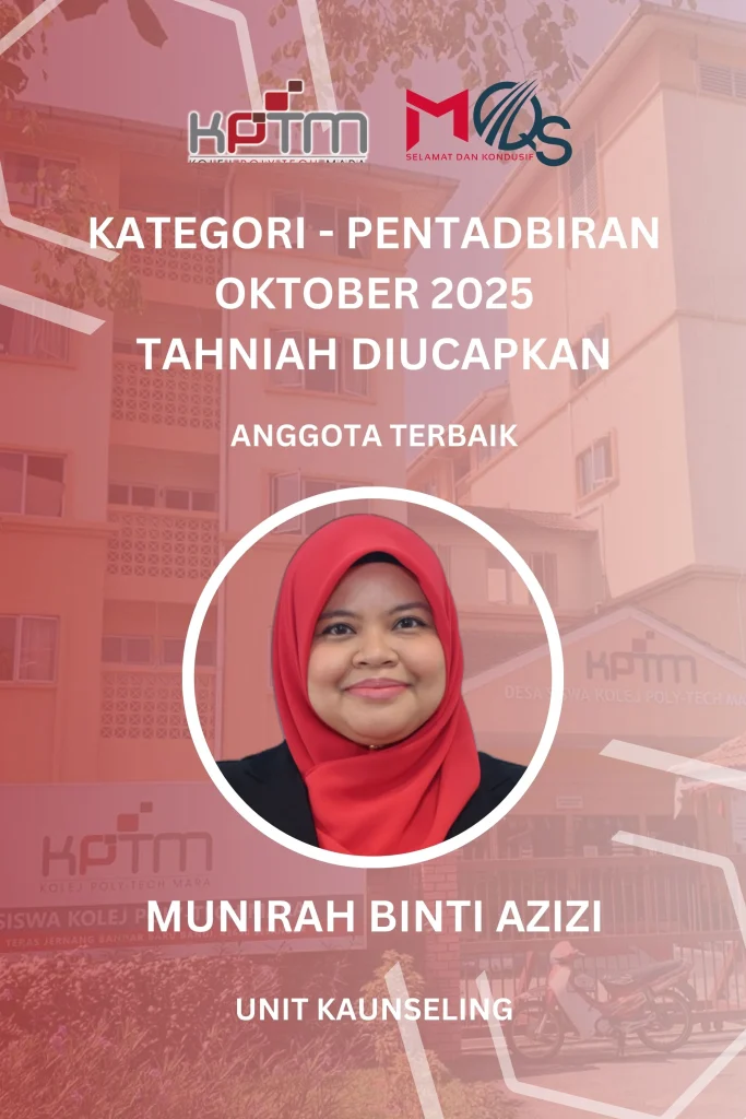 Anugerah MQS Okt 2025 Pentadbiran