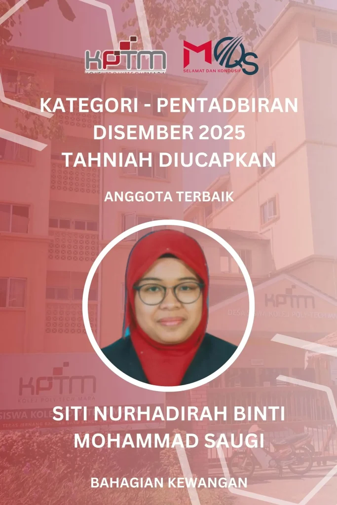 Anugerah MQS Dis 2025 Pentadbiran