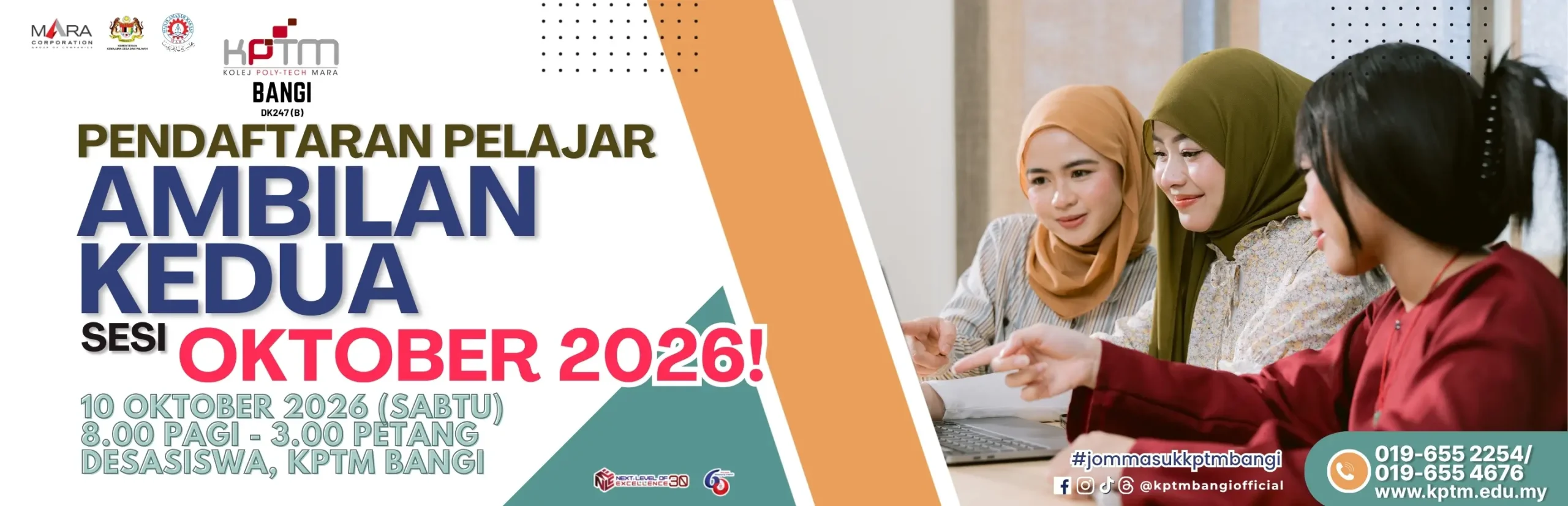 [WEBFLAG] PENDAFTARAN PELAJAR AMBILAN KEDUA OKTOBER 2026
